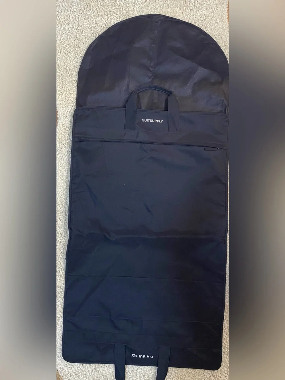 Suitsupply Black Travel Garment Bag with Top Handles